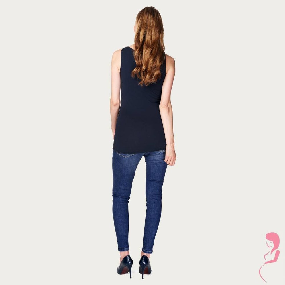 Noppies Zwangerschapstop Positietop Amsterdam Naadloos Donker Blauw Noppies Zwangerschapstop Positietop Amsterdam Naadloos Donker Blauw