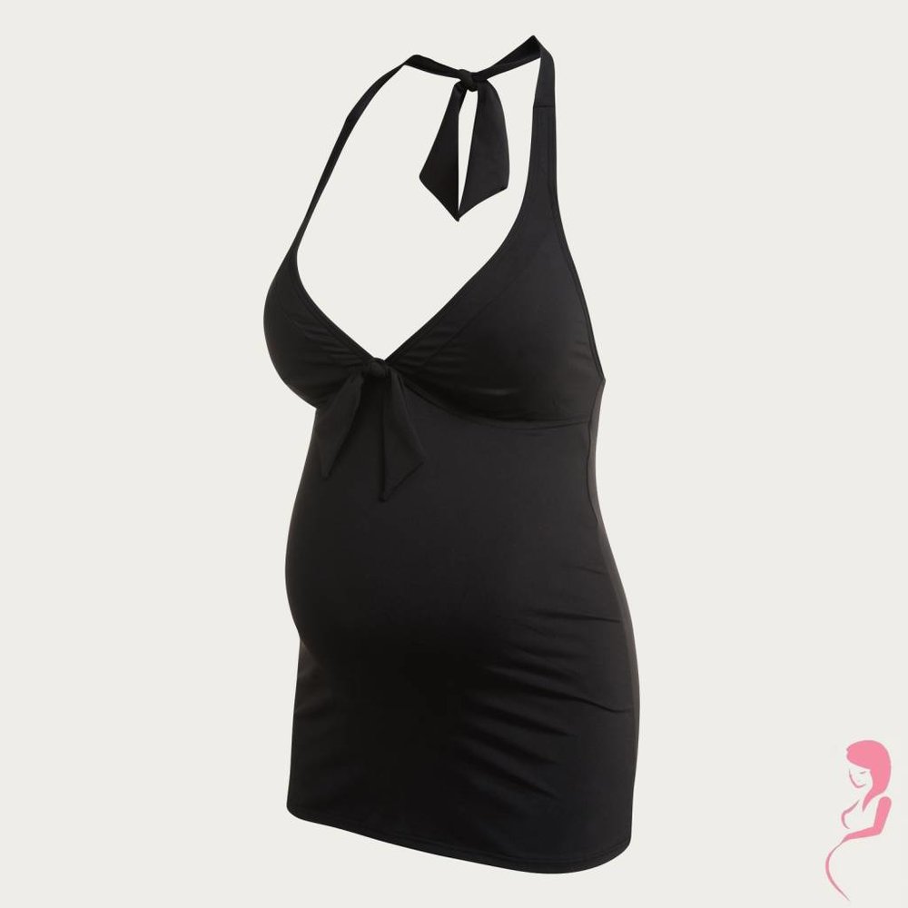 Noppies Zwangerschapstankini Positietankini top Mallorca Zwart Op en