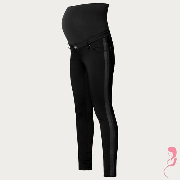 Noppies Zwangerschapsbroek Lene Pantalon Slim Zwart - Op en Top Zwanger