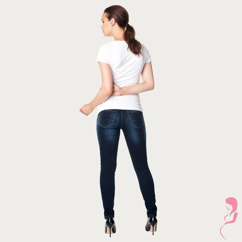 Noppies Zwangerschapsjeans Positiejeans Mia Slim Jeans Dark Stone Wash Noppies Zwangerschapsjeans Positiejeans Mia Slim Jeans Dark Stone Wash