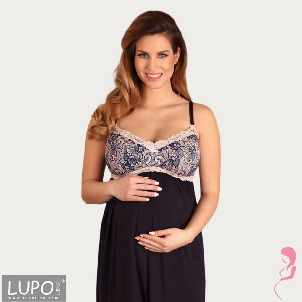 Lupoline Zwangerschapsjurk / Voedingsjurk Romantic Pink