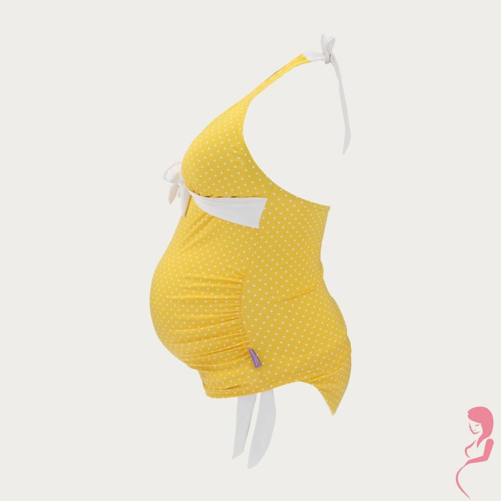 Petit Amour ZwangerschapsTankini / PositieTankini Annie Geel / Yellow