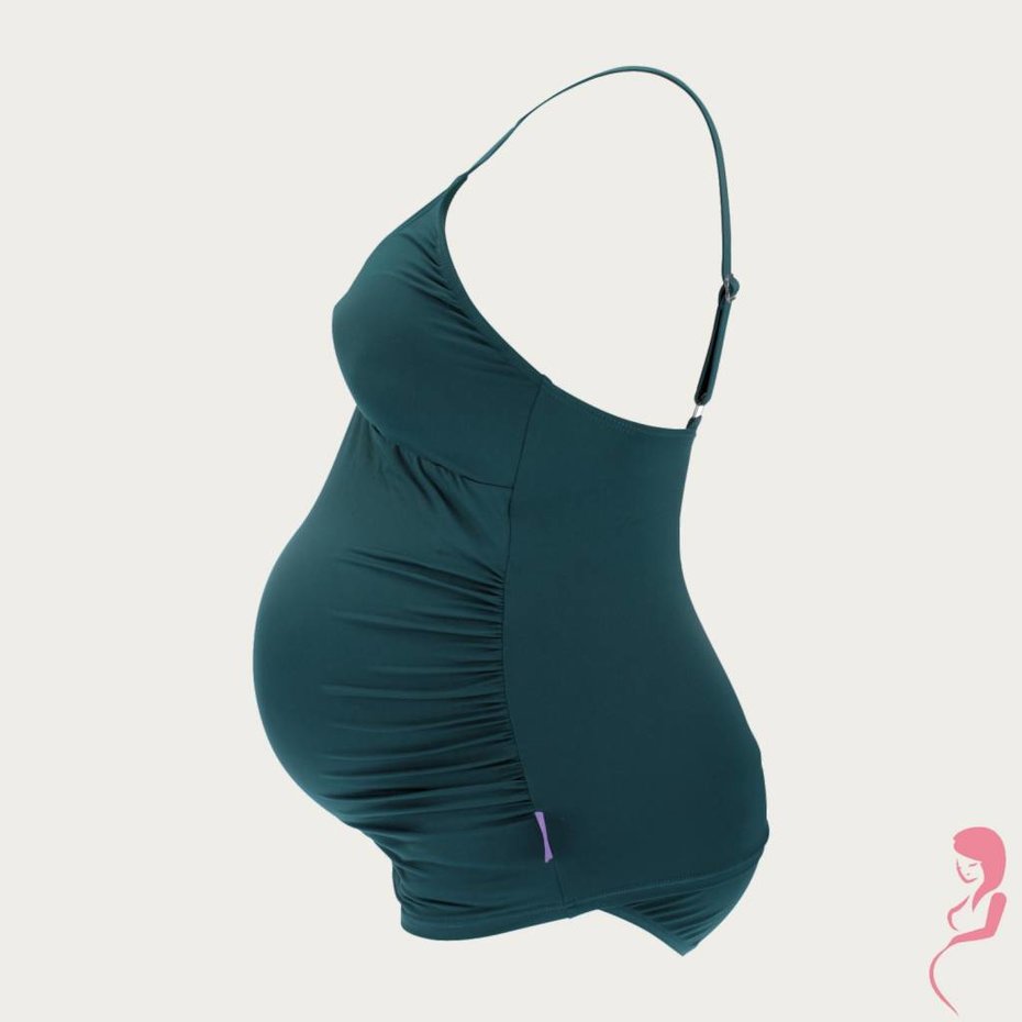 Petit Amour ZwangerschapsTankini Amanda Groen Op en Top Zwanger