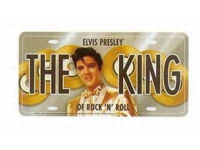 License plate - Elvis Presley The King