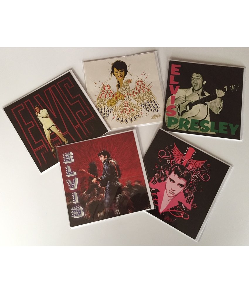 Elvis Greeting Cards - Set Of Twee Pieces