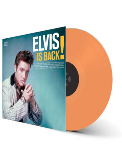 Elvis Is Back! - Alternate Cover Colored Orange Vinyl 33 RPM - Wax Time Label