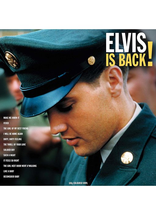 Elvis Is Back! - 33 RPM Vinyl Not Now Music Label - Alternate Cover