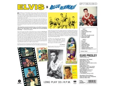 Elvis Presley Blue Hawaii - 33 RPM Vinyl Wax Time Label