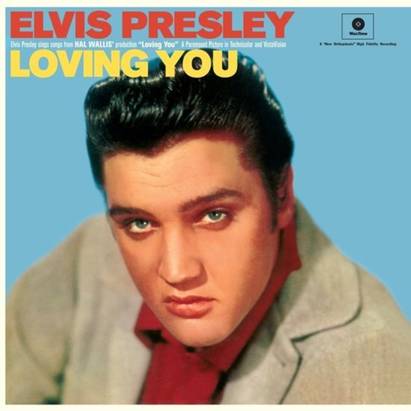 Elvis Presley In Loving You - 33 RPM Vinyl Wax Time Label - Original Cover Picture