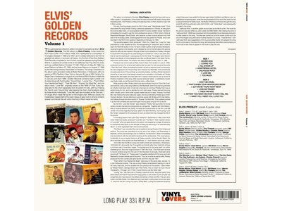 Elvis' Golden Records Vol. 1 - 33 RPM Vinyl Vinyl Lovers Label