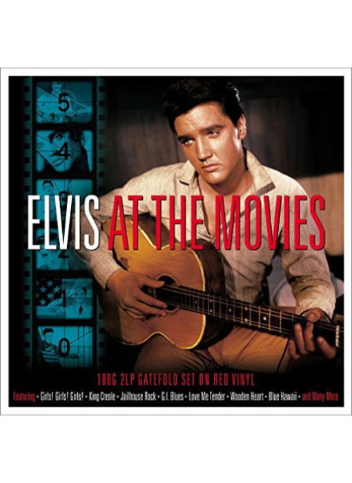 Elvis At The Movies 2 LP Set Red Vinyl - 33 RPM Vinyl Not Now Music Label