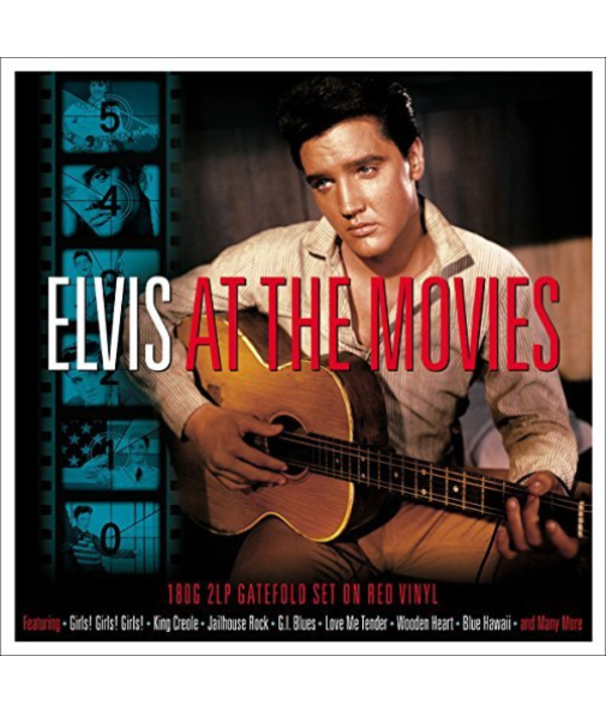 Elvis At The Movies 2 LP Set Red Vinyl - 33 RPM Vinyl Not Now Music Label