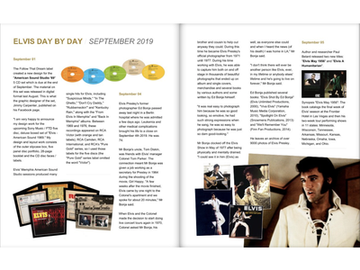 Elvis Day By Day 2019 - The Illustrated Chronology Of 2019