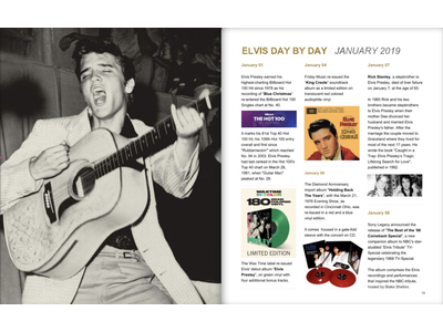 Elvis Day By Day 2019 - The Illustrated Chronology Of 2019
