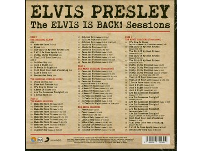 Elvis : The Elvis Is Back Sessions 1960 - FTD 4-CD Set
