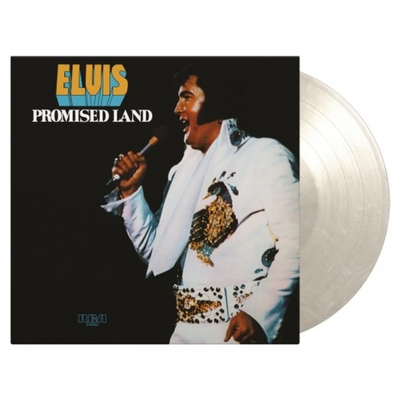 Elvis Presley Promised Land - Transparent White Marbleed Vinyl 33 RPM Music On Vinyl Label