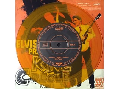 Elvis Presley King Creole Vol 3 - Orange Vinyl EP Memphis Mansion Label