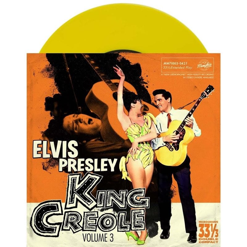 Elvis Presley King Creole Vol 3 - Yellow Vinyl EP  Memphis Mansion Label