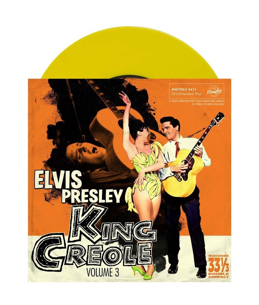 Elvis Presley King Creole Vol 3 - Yellow Vinyl EP  Memphis Mansion Label