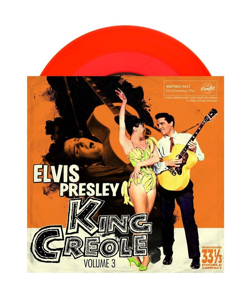 Elvis Presley King Creole Vol 3 - Red Vinyl EP Memphis Mansion Label