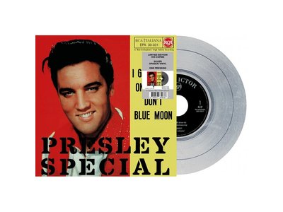 Elvis Presley I Got Stung / One Night Italian Edition Re-Issue Silver Opaque Vinyl