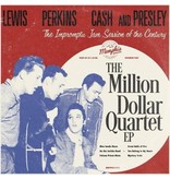Million Dollar Quartet On Black Vinyl EP Presley, Cash, Perkins, Lewis - Memphis Mansion Label