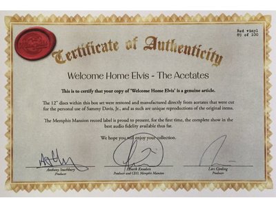 Welcome Home Elvis! Deluxe Box Set - Memphis Mansion Label