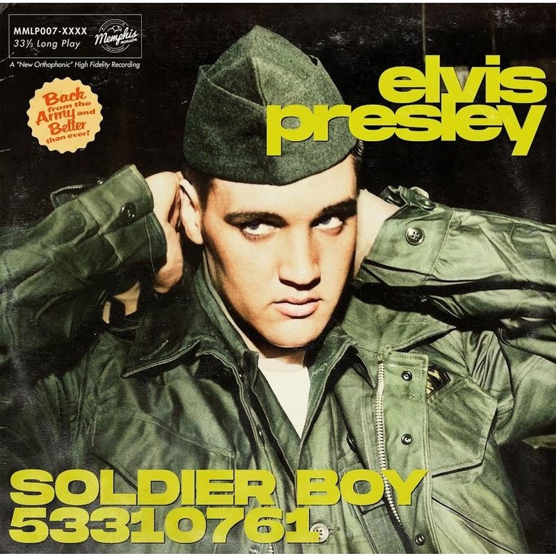 Elvis Presley - Soldier Boy 53310761 - Green and Black Vinyl LP - Memphis Mansion Label