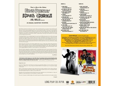 Elvis Presley King Creole - Orange Vinyl - 33 RPM Vinyl Wax Time Label