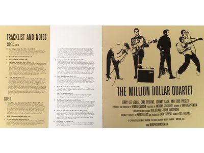 The Million Dollar Quartet On Amber 33 RPM Vinyl 2 LP Set Presley, Cash, Perkins, Lewis - Memphis Mansion Label