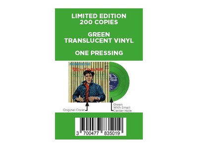 Elvis Presley Jailhouse Rock Japan Edition Re-Issue Green Translucent Vinyl EP