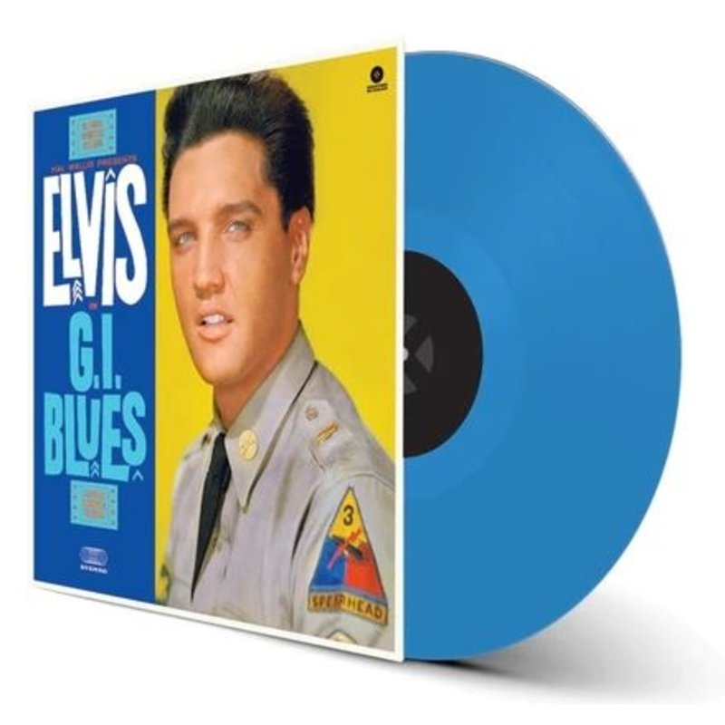 Elvis Presley GI Blues - Blue Vinyl - 33 RPM Vinyl Wax Time Label