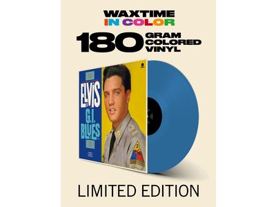 Elvis Presley G.I. Blues - Blue Vinyl - 33 RPM Vinyl Wax Time Label