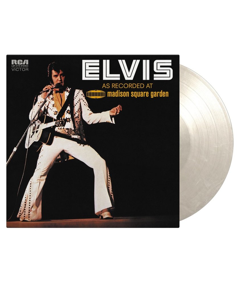 Elvis As Recorded At Madison Square Garden 2 LP-Set White Marbled Vinyl 33 RPM Music On Vinyl Label