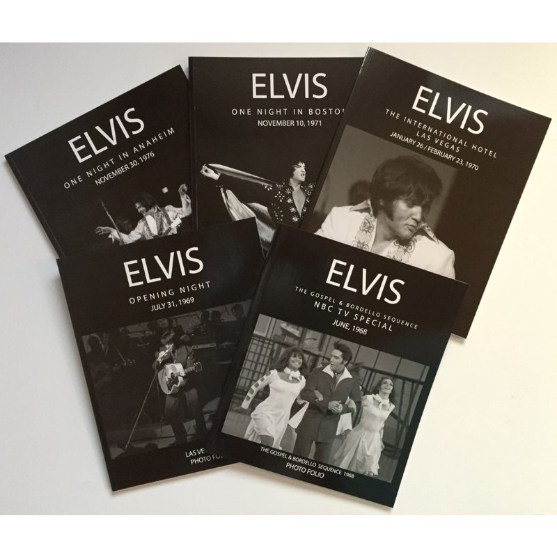 Elvis Photo Folio Softcover Books - Complete Set Of  Five Books