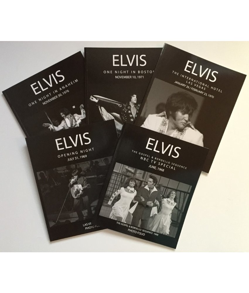 Elvis Photo Folio Softcover Books - Complete Set Of  Five Books