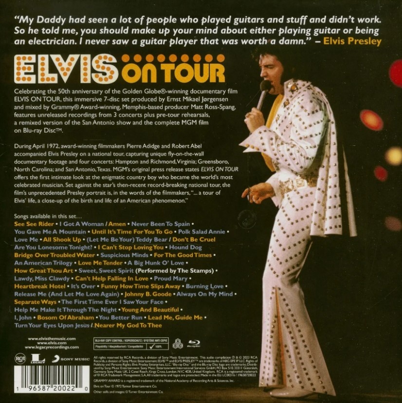 Elvis On Tour - A 6 CD/1 Blu Ray 50th Anniversary Set Legacy