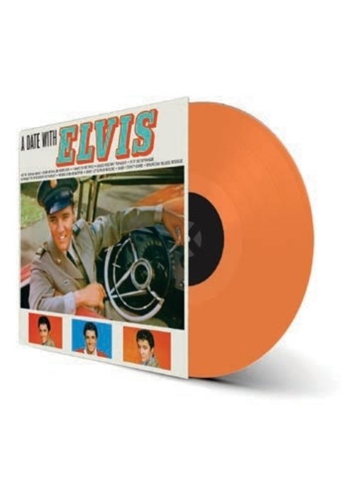 A Date With Elvis - Orange Vinyl - 33 RPM Vinyl Wax Time Label