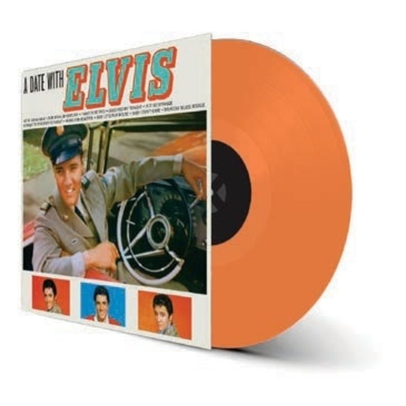 A Date With Elvis - Orange Vinyl - 33 RPM Vinyl Wax Time Label