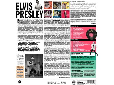 Elvis Presley - His Debut Album - Black Vinyl - 33 RPM Vinyl Wax Time Label