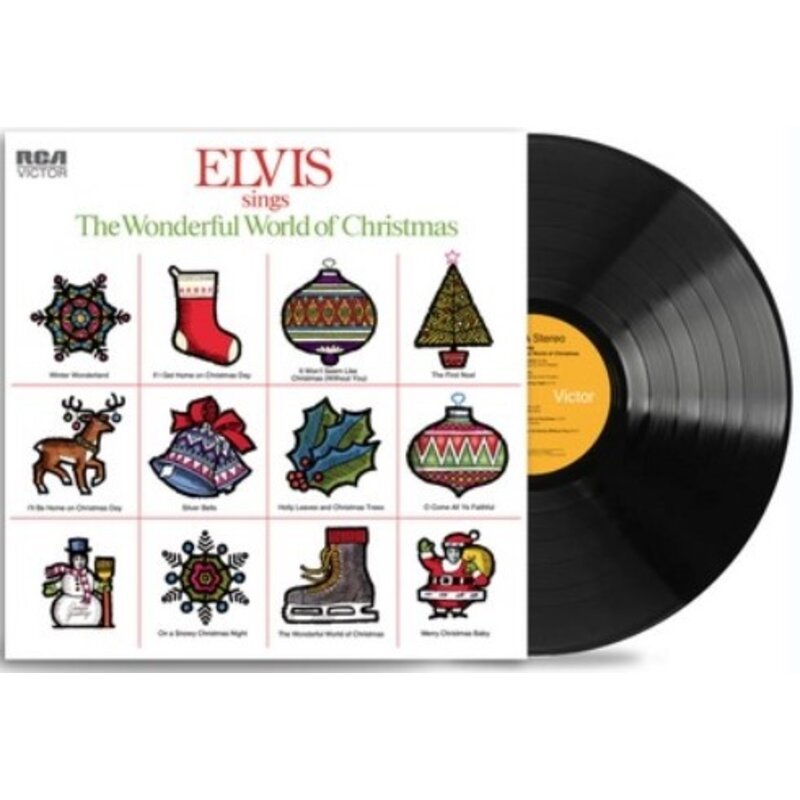 Elvis Sings The Wonderful World of Christmas - Sony Black Vinyl LP