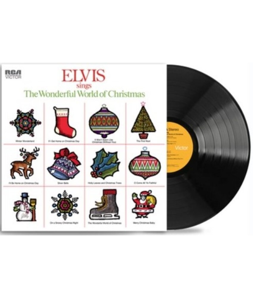 Elvis Sings The Wonderful World of Christmas - Sony Black Vinyl LP