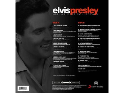 Elvis Presley His Ultimate Collection On Vinyl 33 RPM - RCA Sony Label