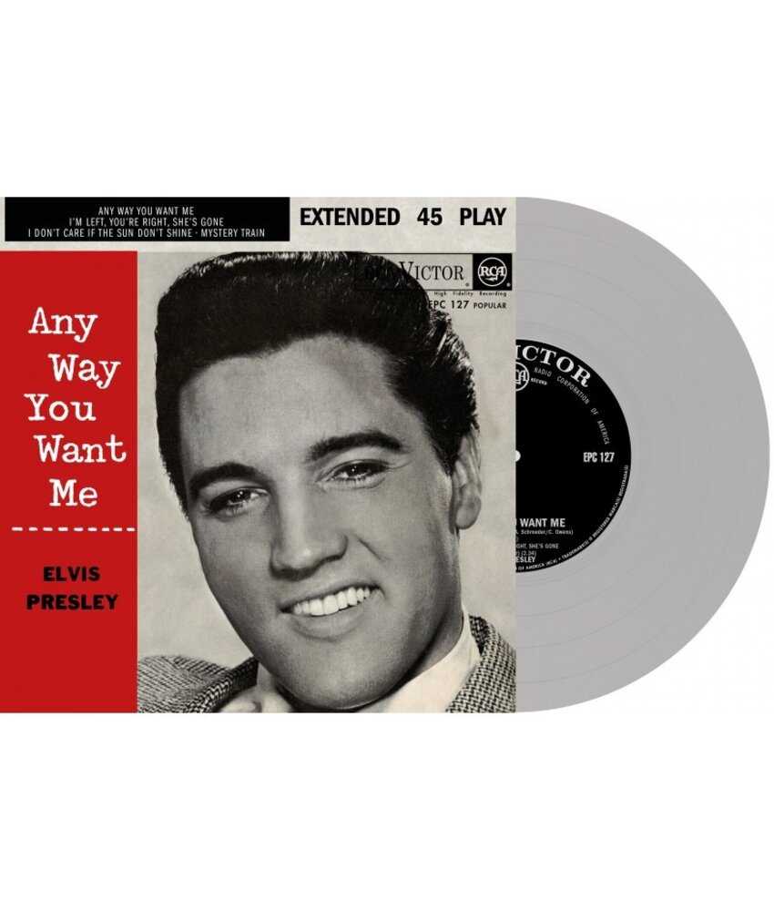 Elvis Presley Any Way You Want Me South Africa Edition Re-Issue Silver Opaque Vinyl EP
