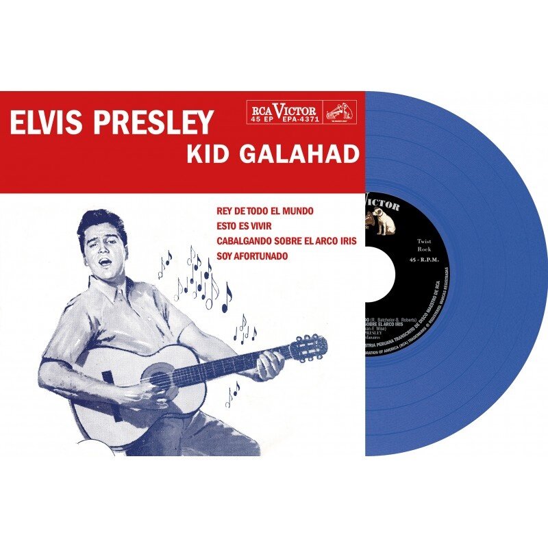 Elvis Presley Kid Galahad Peru Edition Re-Issue Blue Translucent Vinyl EP