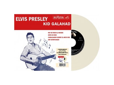Elvis Presley Kid Galahad Peru Edition Re-Issue Milky Clear Translucent Vinyl EP