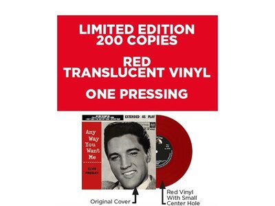 Elvis Presley Any Way You Want Me South Africa Edition Re-Issue Red Translucent Vinyl EP