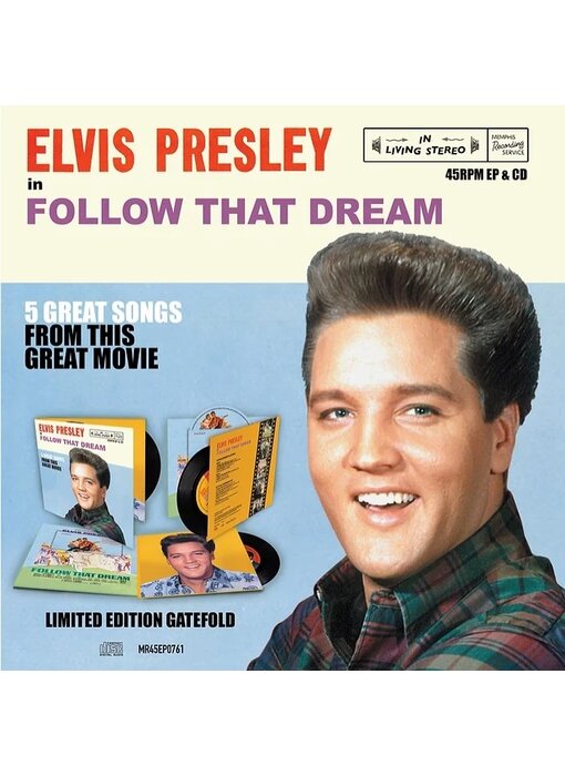 MRS - Elvis Presley In Follow That Dream Gatefold Combi CD & Black Vinyl  EP