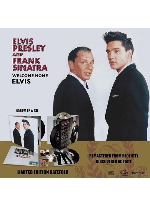 MRS - Elvis Presley And Frank Sinatra Welcome Home Elvis CD & Black Vinyl  EP