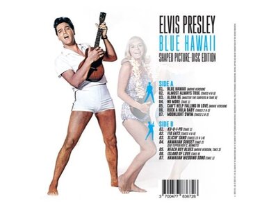 Elvis Presley - Blue Hawaii Shaped Picture Disc 33 RPM Vinyl VPI Label